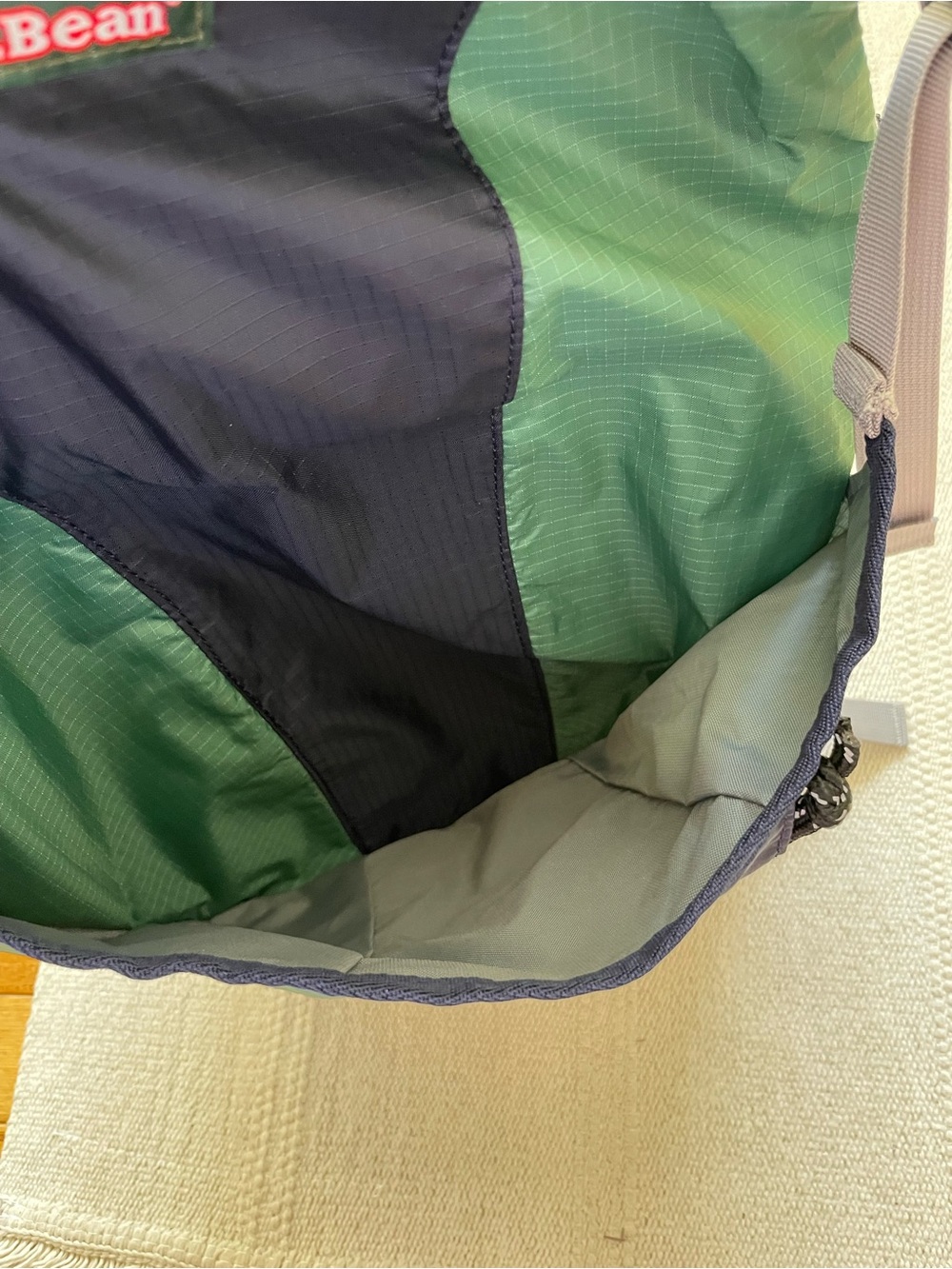 LL Bean Stowaway Backpack Day Pack Lightweight Trail Bike Ripstop - Picture 4 of 10